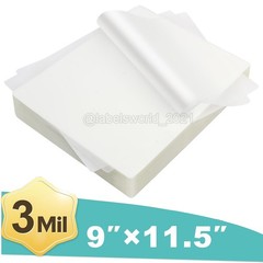 500 Thermal Laminating Pouches 9×11.5 500Ct Clear Laminator Sheets 3Mil Letter
