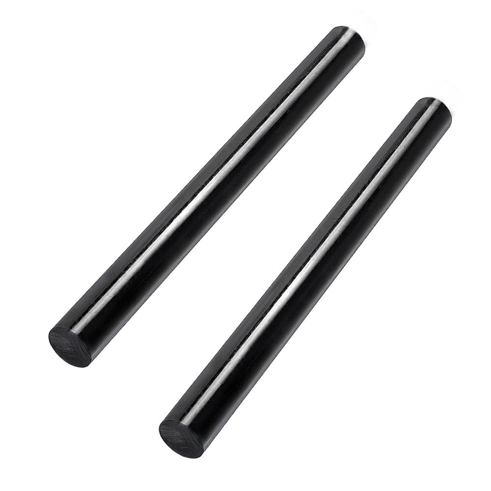 2 Pack round Acetal Copolymer Rods – 1 -Inch Diameter and 12-Inch Length Opaque