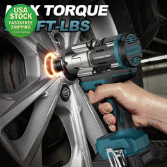 Cordless Impact Wrench Makita 18V 1 2 Brushless High Torque 900 Ft-Lbs 4-Speed