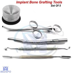 Dental Surgery Implant Bone Graft Packer Compactor Graft Syringe Amalgam Pot Set