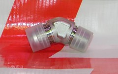 NEW 1/2″ MJIC x 1/2 MNPT 45° 316 Stainless Steel 37° Adapter Fitting -8 Parker