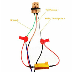 4Pcs 50W 60hm Load Resistors for LED Bulb Hyper Flash/Error Code Fix