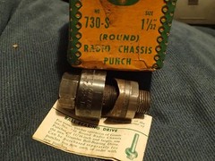 Vintage Greenlee Radio Chassis Punch Lot 12 Pc No 730 Punches Electrician Tools