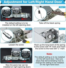 Surface Vertical Rod Exit Device 27.5” Commercial Emergency Panic Exit Device