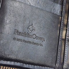 Full Grain Leather Classic Franklin Covey Planner Binder Organizer Croc Reptile