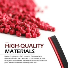 33ft Self-Adhesive Automotive Interior Trim Strips for Door and Das Color: Red