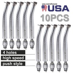 YABANGBANG Dental High Speed Handpiece with 4 Holes Quick Coupler 360° Swivel