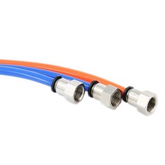 10 Pack Pneumatic Female Straight 1/4 Inch Tube OD X 1/4 Inch NPT Thread Push to