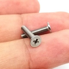 M2 M2.5 M3 M4 Phillips Ultra Thin Wafer Flat Head Screws Nickel Plated Bolts
