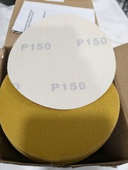 CGW Hook & Loop Disc: 5" Dia, 150 Grit, Coated, Aluminum Oxide Qty 100
