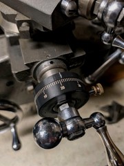 Craftsman Atlas 12″ lathe Cross Feed Large dial 0-100 (Fits over ~1.0 dial)