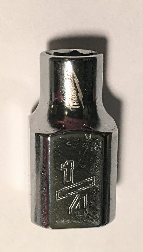 Milwaukee 1/4 in x 3/8 In. Dr 6-Point Standard Socket Free Shipping