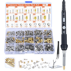 Threaded Inserts Set, 716Pcs Heat Set Inserts Nuts Bolts with M2 M3 M4