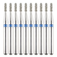 Dental Diamond Bur 330 FG Long Pear Head 830L/008M Medium Standard Grit Burs