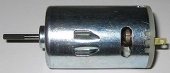 RS-550 Motor – 12 VDC – 20000 RPM – High Speed 550 Hobby Motor w/ Long D Shaft