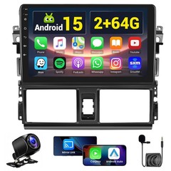 2+64GB Android 15 Car Radio for 2013 2014 2015 2016 Toyota Vios Yaris Wireles…