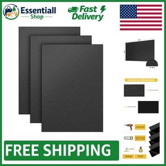 High Strength Black ABS Plastic Sheets 3 Pack 12″x16″ Ideal for Home Decor
