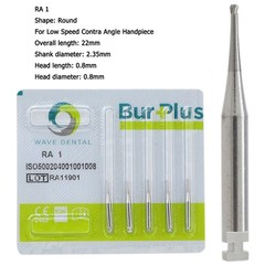 Dental RA Latch Round Burs Surgical Bur Carbide 2 4 6 For Low Speed Contra Angle
