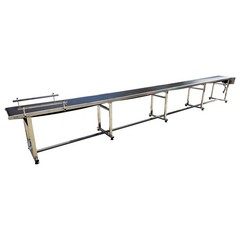 Electric 236×15.7in PVC Belt Industrial Conveyor Machine Speed Adjustable 110V