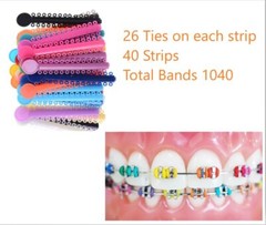 Dental Orthodontic Braces Ligature Ties Elastic Rubber Bands Mixed Color ARTMAN