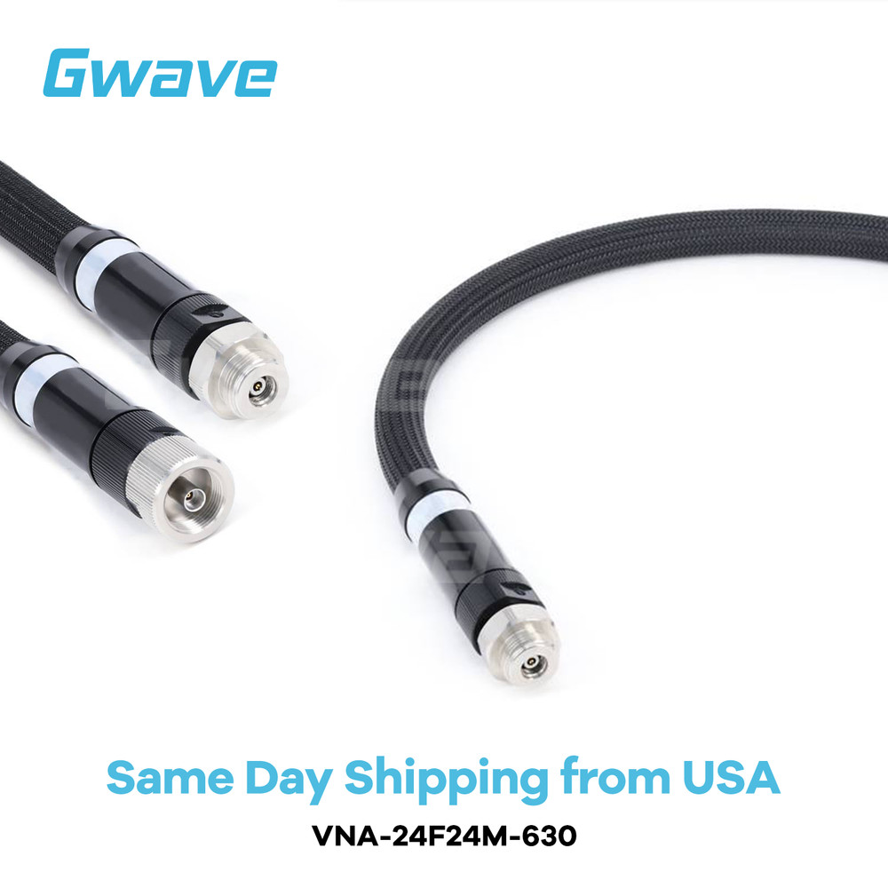 2.4mm NMD Female to 2.4mm NMD Male Precision Flexible VNA Test Cable, DC – 50GHz