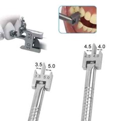Dental Orthodontic Bracket Locator Placement Gauge Positioner Adjustable 3 Size