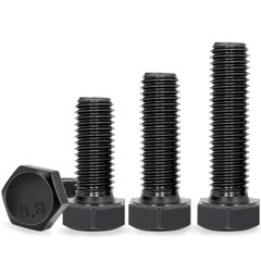M12 x 1.25 Fine Thread Hex Bolts Grade 8.8 Alloy Steel Hex Head Screws DIN 933