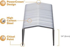Bostitch Office B8 PowerCrown 0.25 Inch Staples, Pack of 5,000 Staples