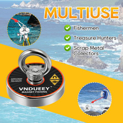 Magnet Fishing Kit, 500Lbs(227Kg) Fishing Magnets with Rope – Includes Pulling F
