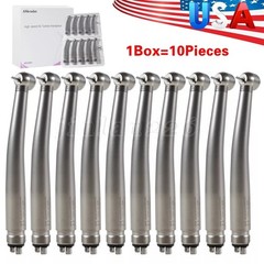 10 Pcs ASkeadnt NSK PANA MAX Style Dental High Speed Turbine Handpiece Push 4Hol