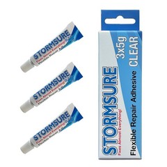 3x 5g Waterproof Flexible Repair Glue – Clear, Multi-Material Bond
