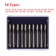 10-100Pcs Dental High Speed Handpiece Carbide Burs Round Steel FG Bur Drills ty