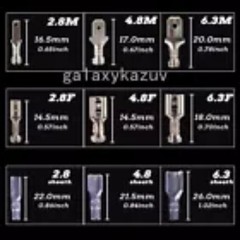 1000X Assortment Male Female Spade Crimp Terminal Electrical Wire Connectors Kit