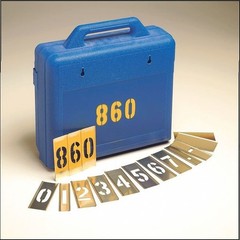 C.H. Hanson 10008 Stencil Set, Numbers, Brass, 10008