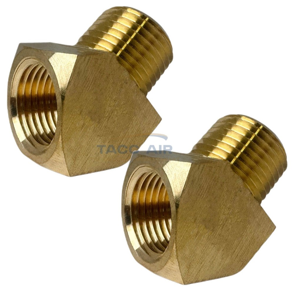 2 Pack 45 Degree 1/2″ NPT Pipe Thread Brass Street Elbow Fitting 50131