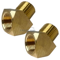 2 Pack 45 Degree 1/2″ NPT Pipe Thread Brass Street Elbow Fitting 50131