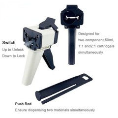 DEFEND TYPE 4:1 10:1 Impression Cartridge Dispenser Gun for temporary materials