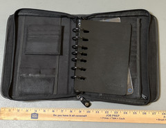 Franklin Covey Planner Binder Zippered 7 Ring Black 8 x 10.5 Organizer Business