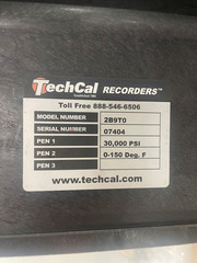 TECH CAL Chart Recorder 30,000 PSI 150F Model 2B9T0