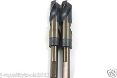 2 PACK 7/8″ Industrial Silver & Deming Drill Bit Black/Gold 1/2 Cut Down Shank