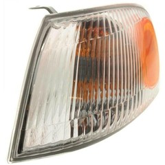 2pc Clear/Amber Corner Light Lens w/Bulb/Socket for Toyota Corolla