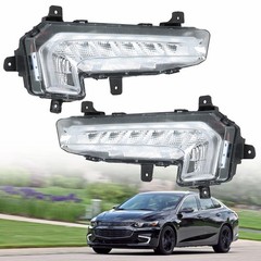 2Pcs Fog Light Assembly Daytime Running Lights Left Right Malibu 2016-2018