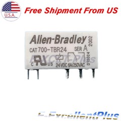 10Pcs 6A 250VAC 24VDC 5-Pins Replace For Allen-Bradley CAT 700-TBR24 Power Relay
