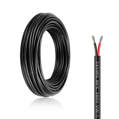 24 Gauge 2 Conductor Electrical Wire, 24 AWG Red & Black Tinned Copper Hookup…