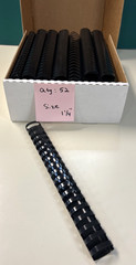 114 Plastic Binding Combs GBC Style 19-Ring Black for Books 1, 1-1/4 & 1-1/2