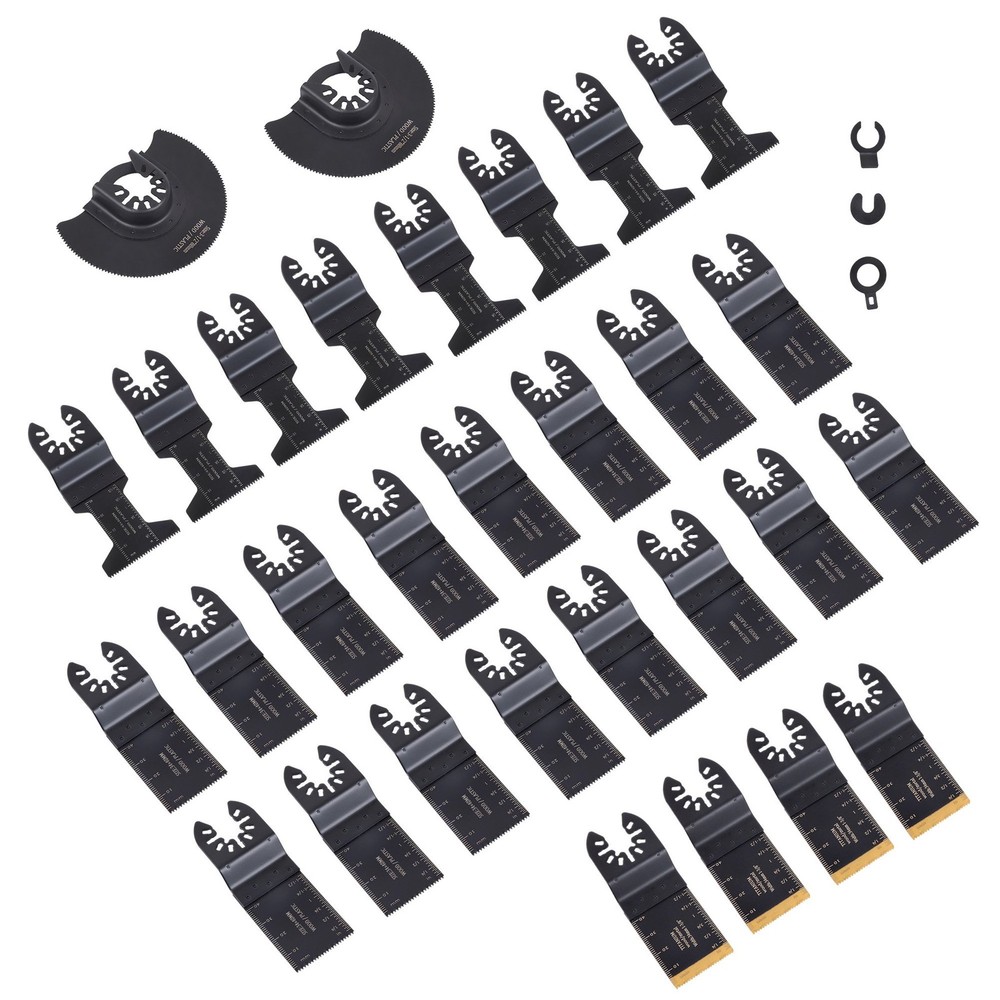 30PCS Universal Titanium Oscillating Tool Blades Japanese Tooth Multi Tool Blade