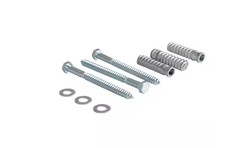 Vestil 0 .75 in. W 6.375 in. H 0 .75 in. D Silver 3 Spike Concrete Hardware Kit