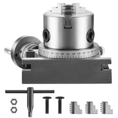 VEVOR Rotary Table for Milling Machines 4” Horizontal Vertical with 3-Jaw Chuck