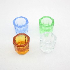 4 Pcs Glass Dappen Dishes Tiny Mixing Bowls Glassware Dental Instruments Tool