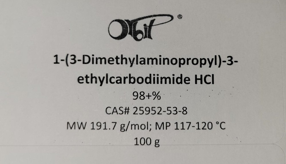 EDC x HCl (100g) [CAS#25952-53-8] N-(3-DlMETHYLAMlNOPROPYL)-N’-ETHYLCARBODllMlDE